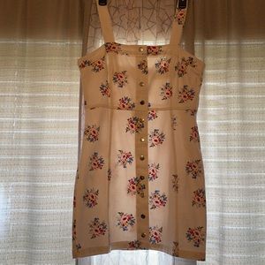Rue21 White and flower art Dress